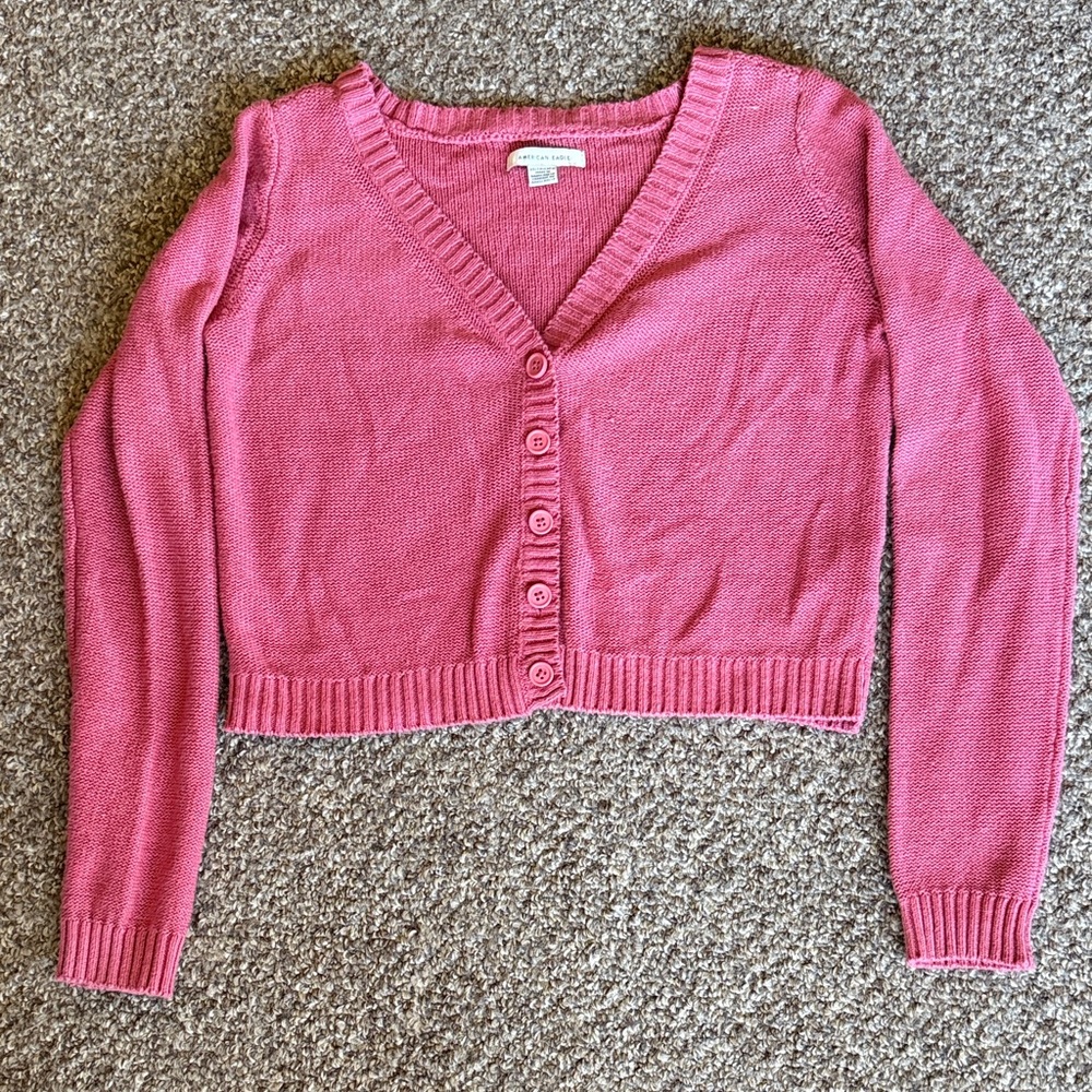American Eagle Outfitters Pink Cardigan